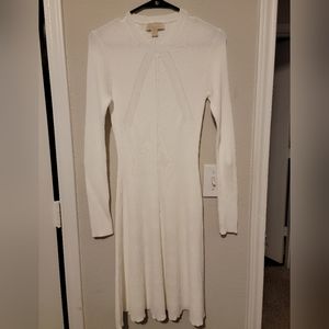 Michael Kors long sleeve white dress